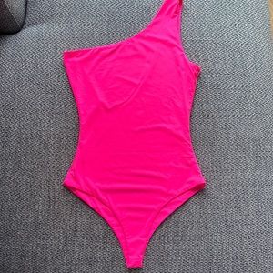 Hot pink bodysuit